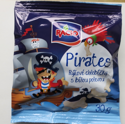 Pirates rýžové chlebíčky s bílou polevou (2024)